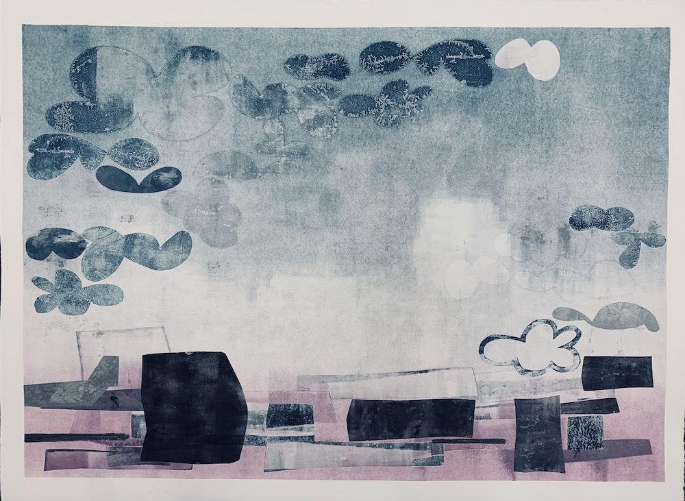 Austin Buckingham, Untitled, Monotype, 22 in x 30 in x 1 in, 2021 Austin Buckingham, Untitled, Monotype, 22 in x 30 in x 1 in, 2021