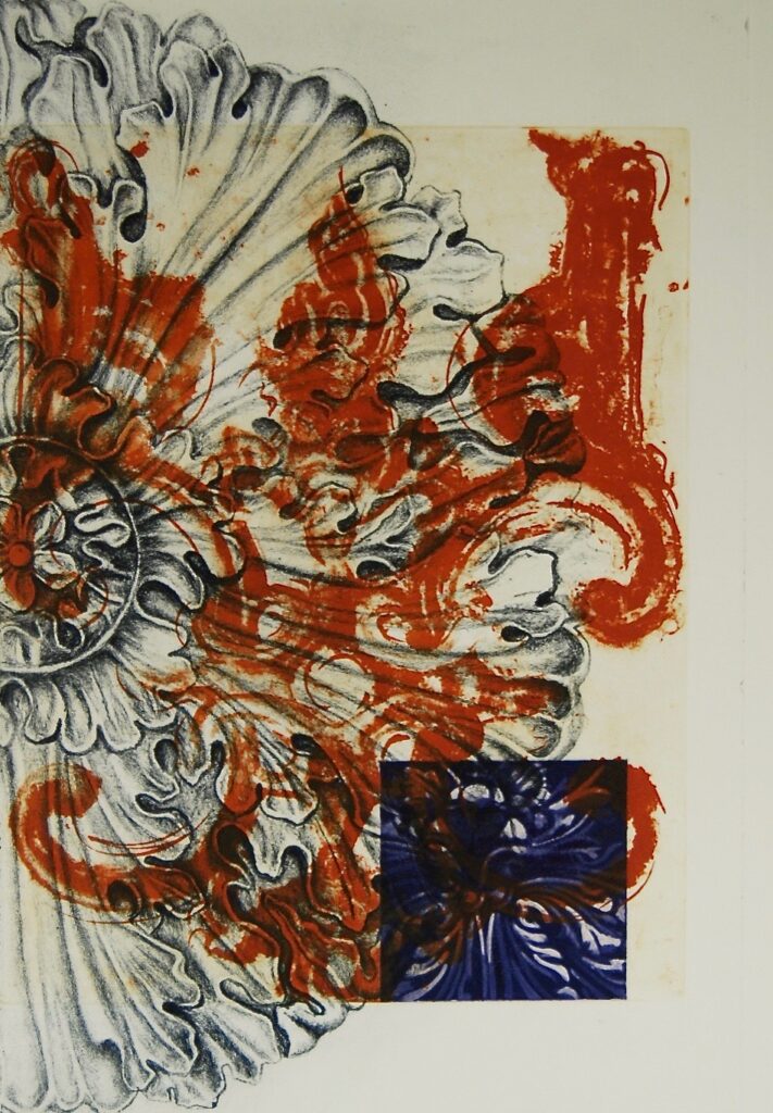 Katherine Baca-Bielinis "Corrosion" etching, lithograph 17.5" x 12" Katherine Baca-Bielinis "Corrosion" etching, lithograph 17.5" x 12"