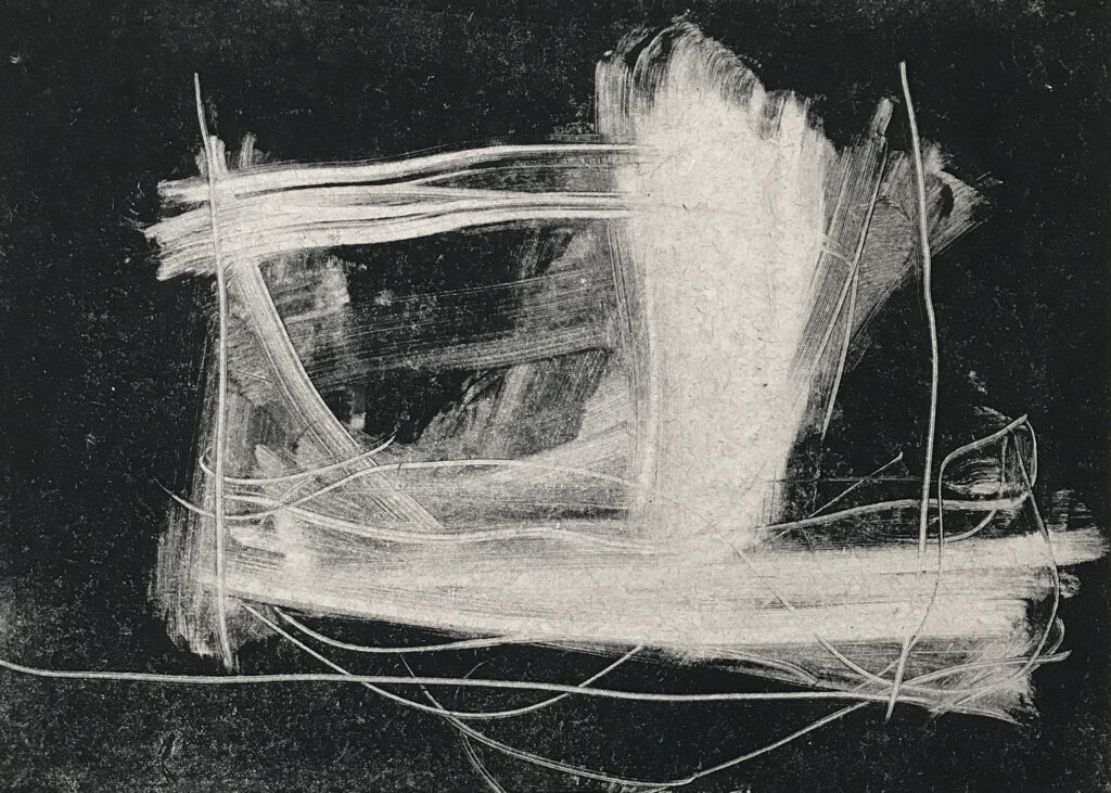 Sandra Beard “Ghost Ship” monotype 10" x 14" Sandra Beard “Ghost Ship” monotype 10" x 14"