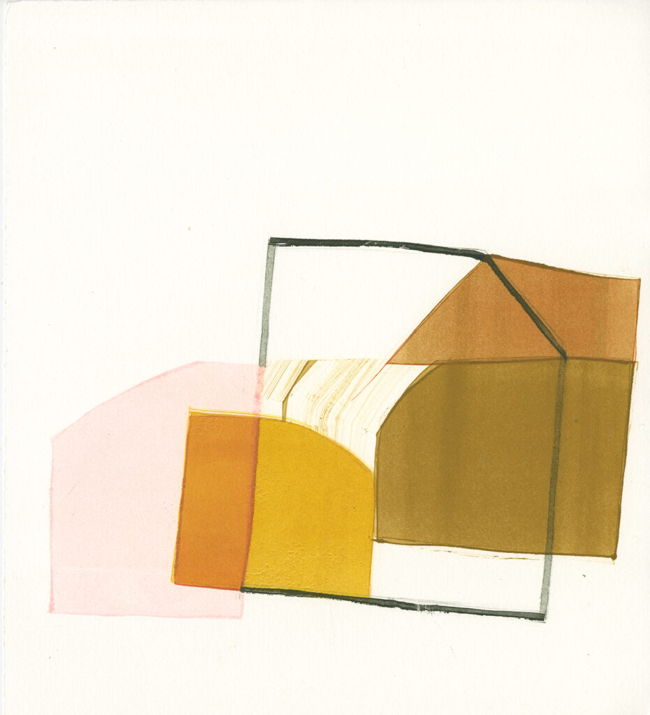 Corrine Hatt "Untitled" monotype 11" x 10" 2019 Corrine Hatt "Untitled" monotype 11" x 10" 2019