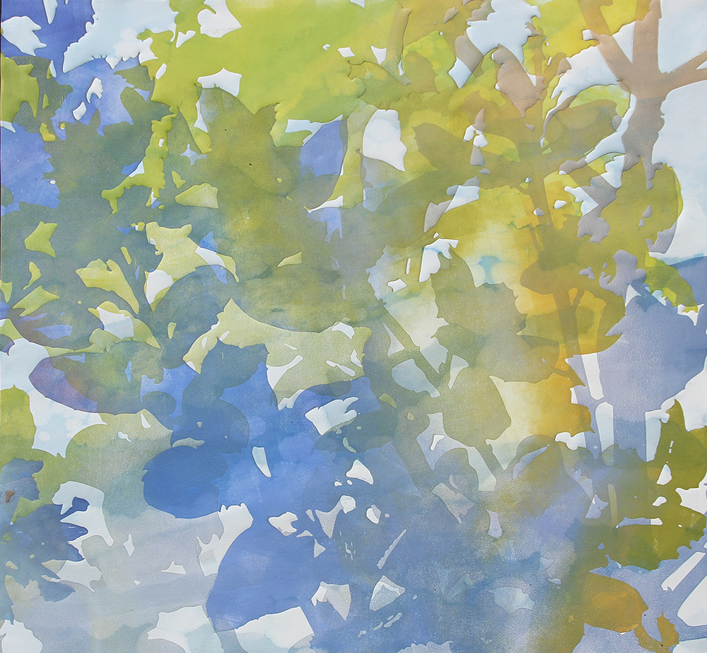 Katherine Warinner, Thicket 50, Relief monotype, 35 in x 37 in, 2021 Katherine Warinner, Thicket 50, Relief monotype, 35 in x 37 in, 2021