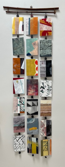 Barbara Kibbe, dialectic, printmaking, 64" x 24" x 1", $1,500