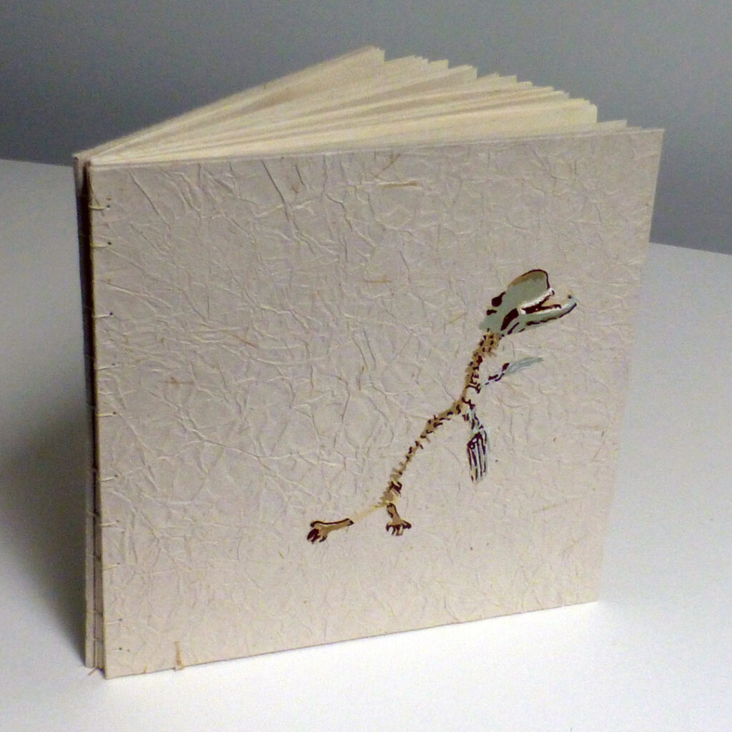 Joanna Kidd, Flower Creature Book, 8 in x 15 in x 3 in open (8 in x 8 in x 5 in closed), 2021 Joanna Kidd, Flower Creature Book, 8 in x 15 in x 3 in open (8 in x 8 in x 5 in closed), 2021
