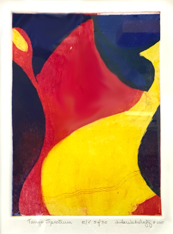 Lila Wahrhaftig Tango Spectrum multiple plate etching 8.5"x6" 2006 Lila Wahrhaftig Tango Spectrum multiple plate etching 8.5"x6" 2006