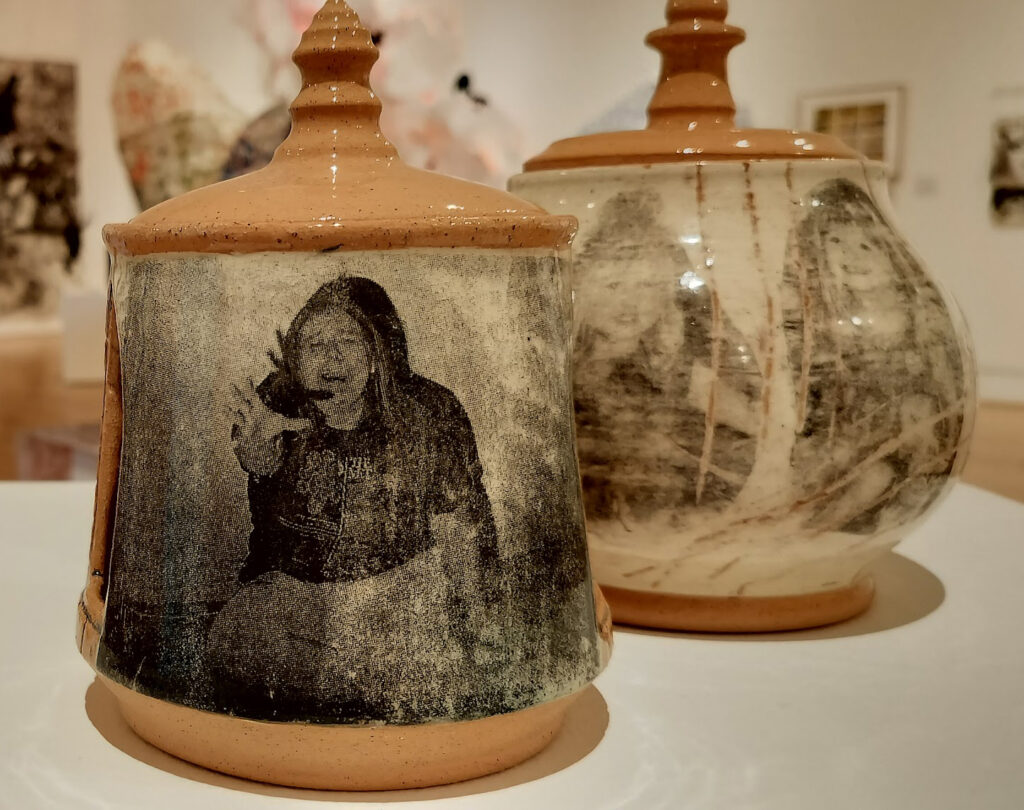 Emma Lowe, Left Behind/To the girl I was, ceramic, 8" x 6.5" x 6.5"/7" x 5" x 5", NFS