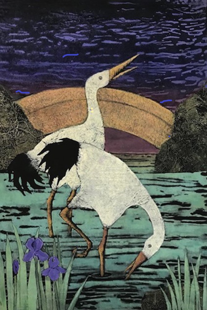 Pat Prosek, Nightfall, Monoprint, 20 in x 13 in, 2021 Pat Prosek, Nightfall, Monoprint, 20 in x 13 in, 2021