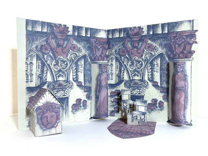 Tatiana Potts, Perpetual Guardians, artist book with lithographs, 10" x 9.25" x .25", $650