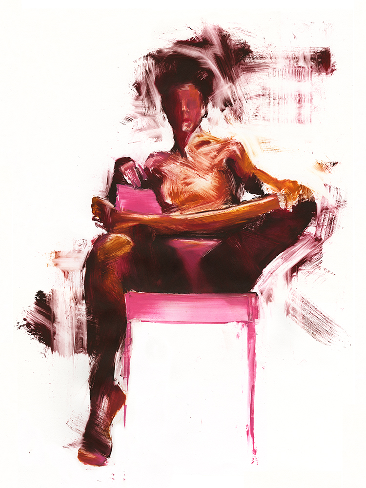 Rozanne Hermelyn Di Silvestro, Sit Like a Lady, Monotype, 36 inx 27.25 in x 2 in, 2021 Rozanne Hermelyn Di Silvestro, Sit Like a Lady, Monotype, 36 inx 27.25 in x 2 in, 2021