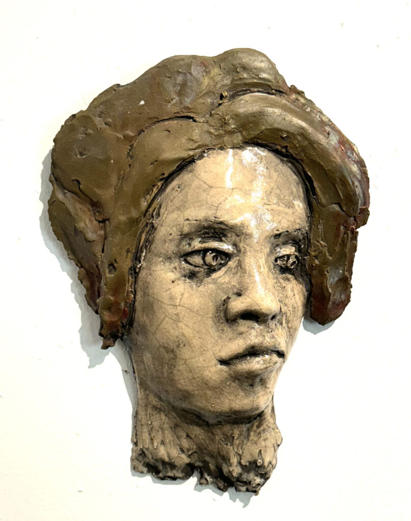Joanna Kidd, Untitled Bas Relief (2.5 Dimensional Series), ceramic, 12" x 8.5" x 2.5"